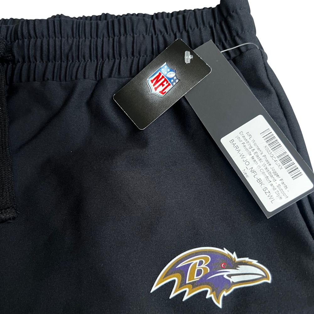 NFL Baltimore Ravens Certo Womens Phase Jogger Pants Black WL BARA-WJO-NFL-BK-WL